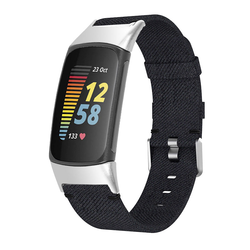 Canvas Watch Bands Braided Replacement Watch Straps for Fitbit Charge 6 5 Canvas Watch Bands Braided Replacement Watch Straps for Fitbit Charge 6 5